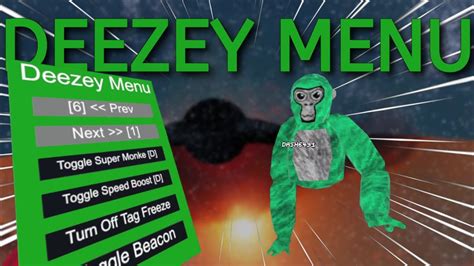 A Gorilla Tag (GT) Mod in the OtherMisc category, submitted by Shiny Boi. . Deezeys mod menu gorilla tag